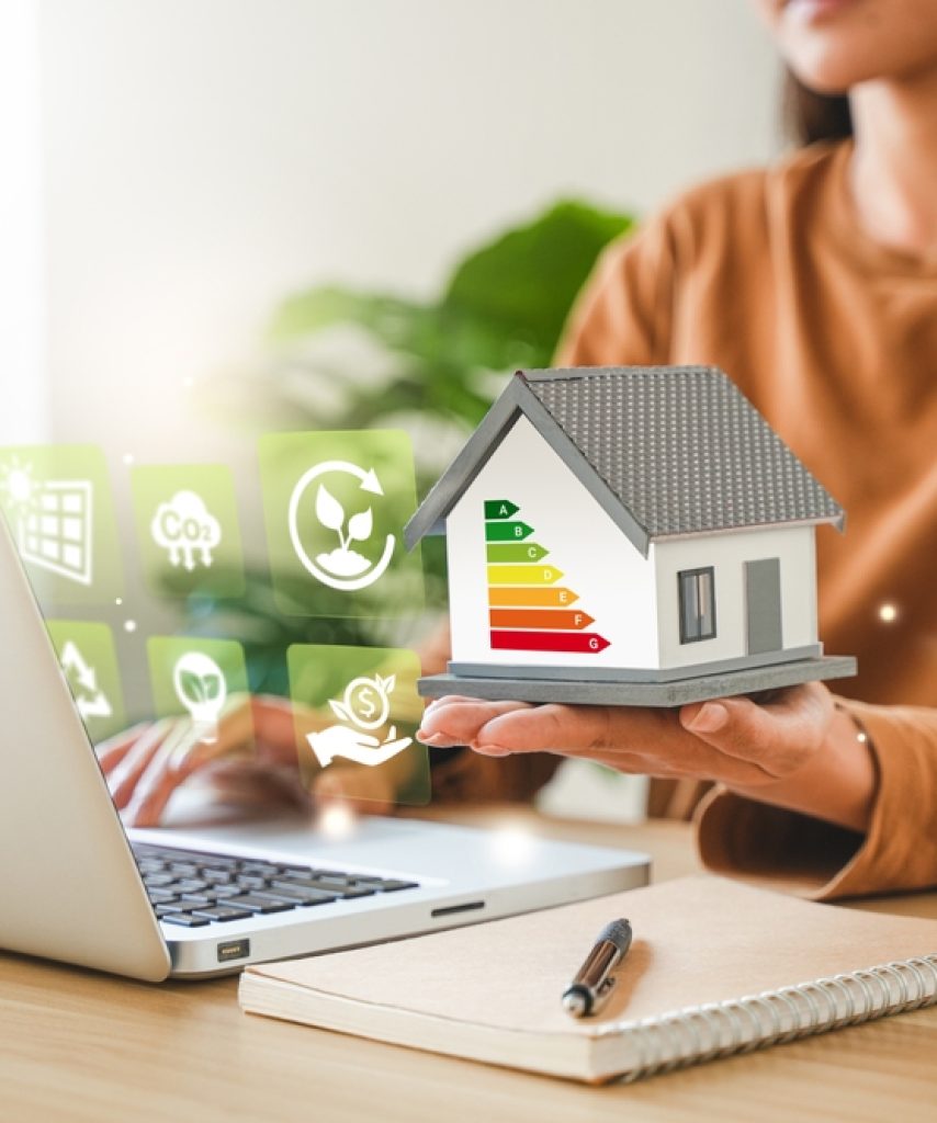 Energy-saving,Homes,,Energy,Efficiency,Concepts,,Eco-friendly,Home,Improvements,,Cost,Savings,